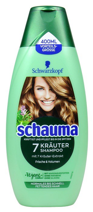 Schauma šampom 400ml 7 bylin | Kosmetické a dentální výrobky - Vlasové kosmetika - Šampony na vlasy